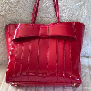 Zak Rosen Red Patent Handbag